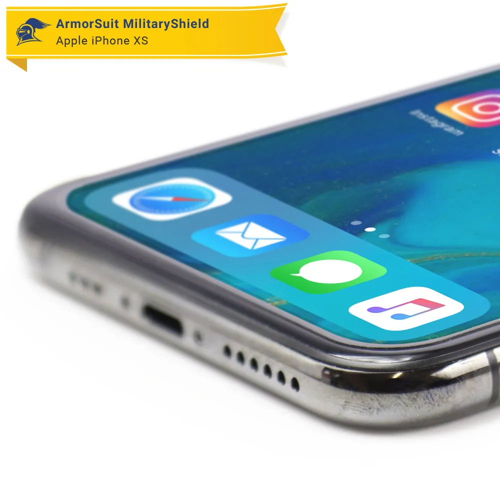 [2 Pack] Apple iPhone Xs Screen Protector Matte Case Friendly