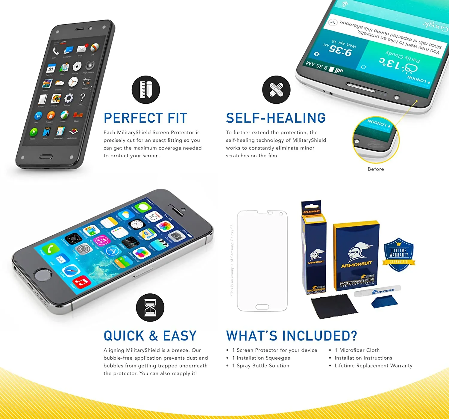 [2 Pack] Asus Zenfone V Matte Case Friendly Screen Protector