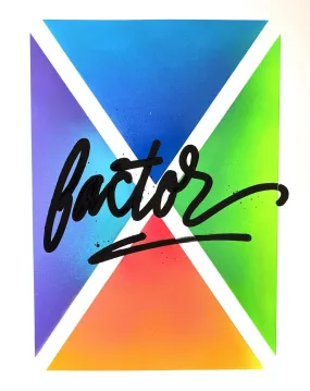 A-Z Values- X Original Spray Paint Painting by Jason Naylor- OPN Heart