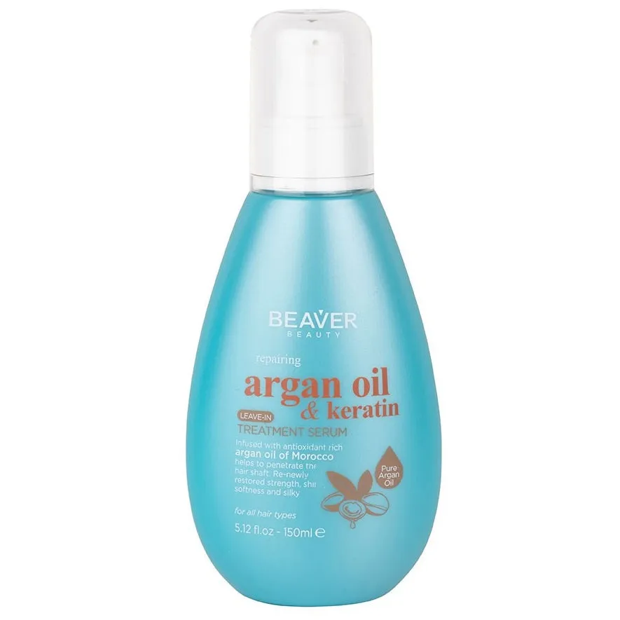 BEAVER Argan Oil & Keratin Repairing Treatment Serum (150 ml)