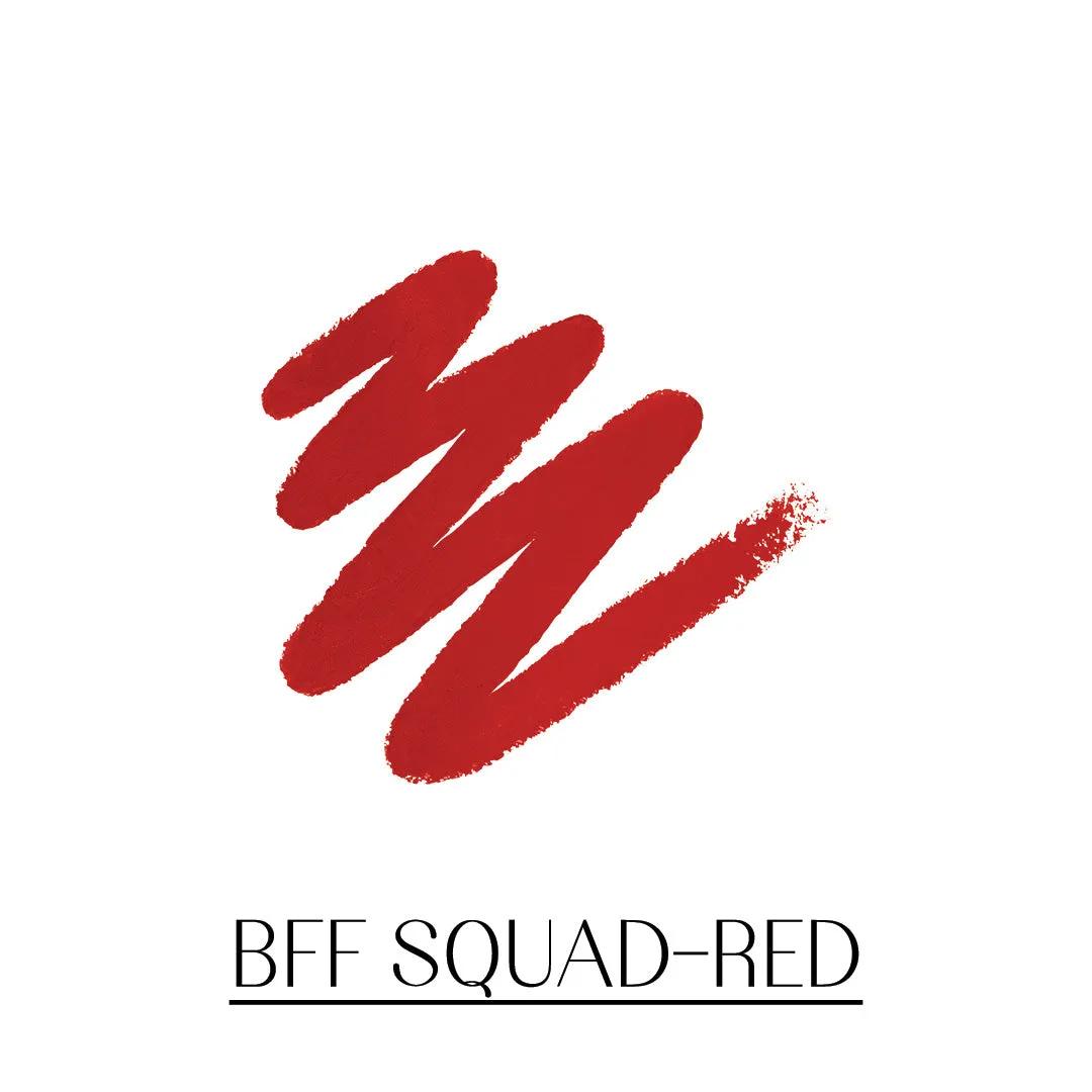 BFF Squad- Passport to Plump Lip Volumizing Matte Crayon  (Red) Transfer-proof