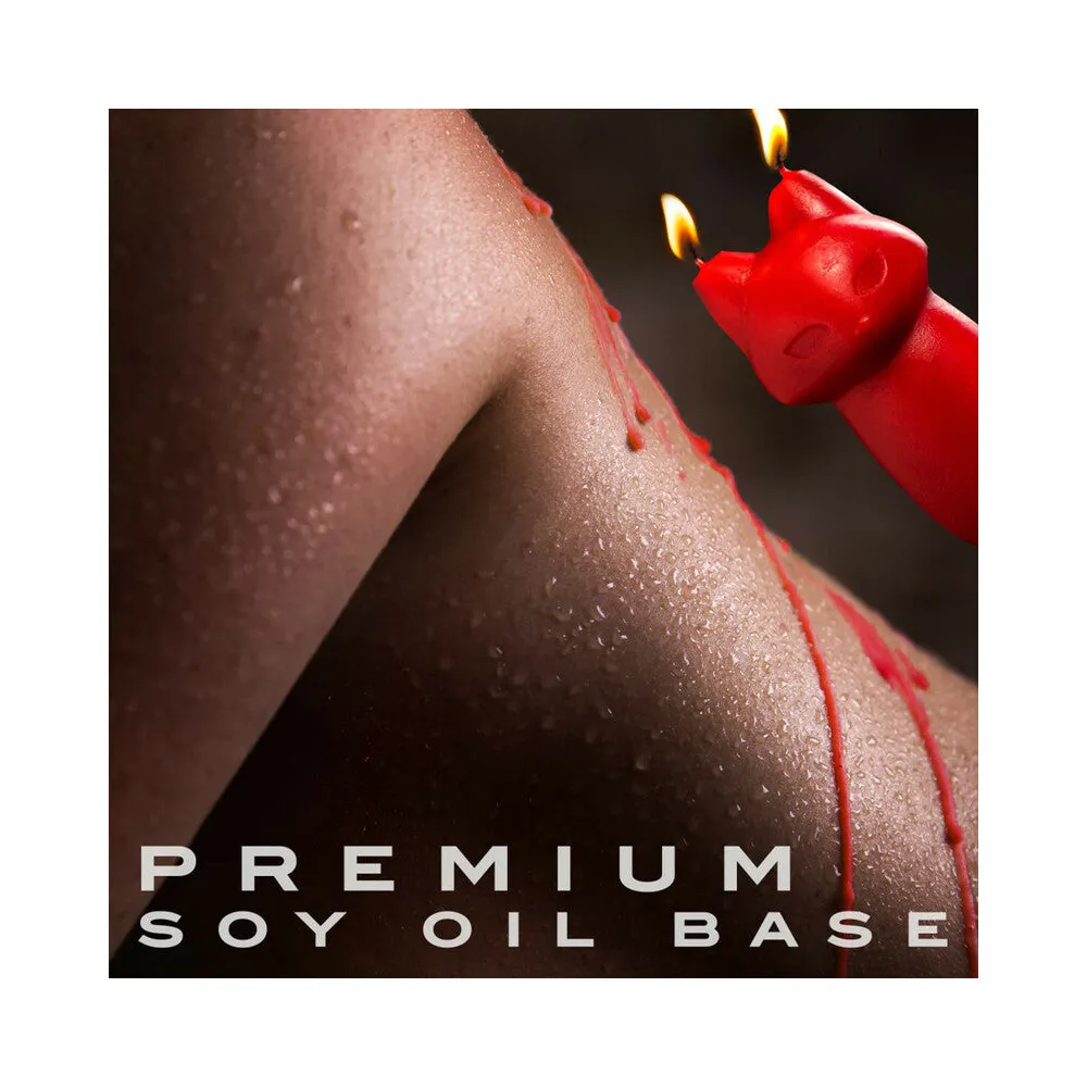 Blush Temptasia Fox Drip Candle Red