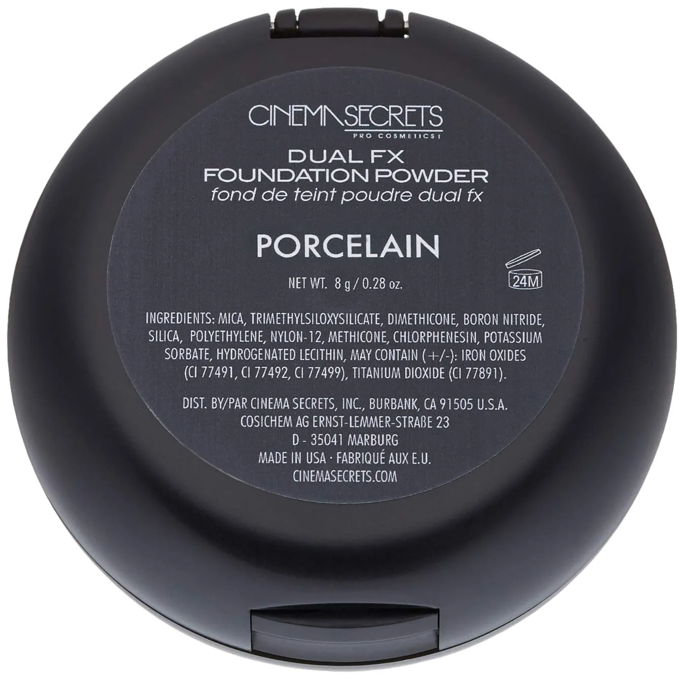 CINEMA SECRETS Pro Cosmetics Dual Fx Foundation Powder, Porcelain