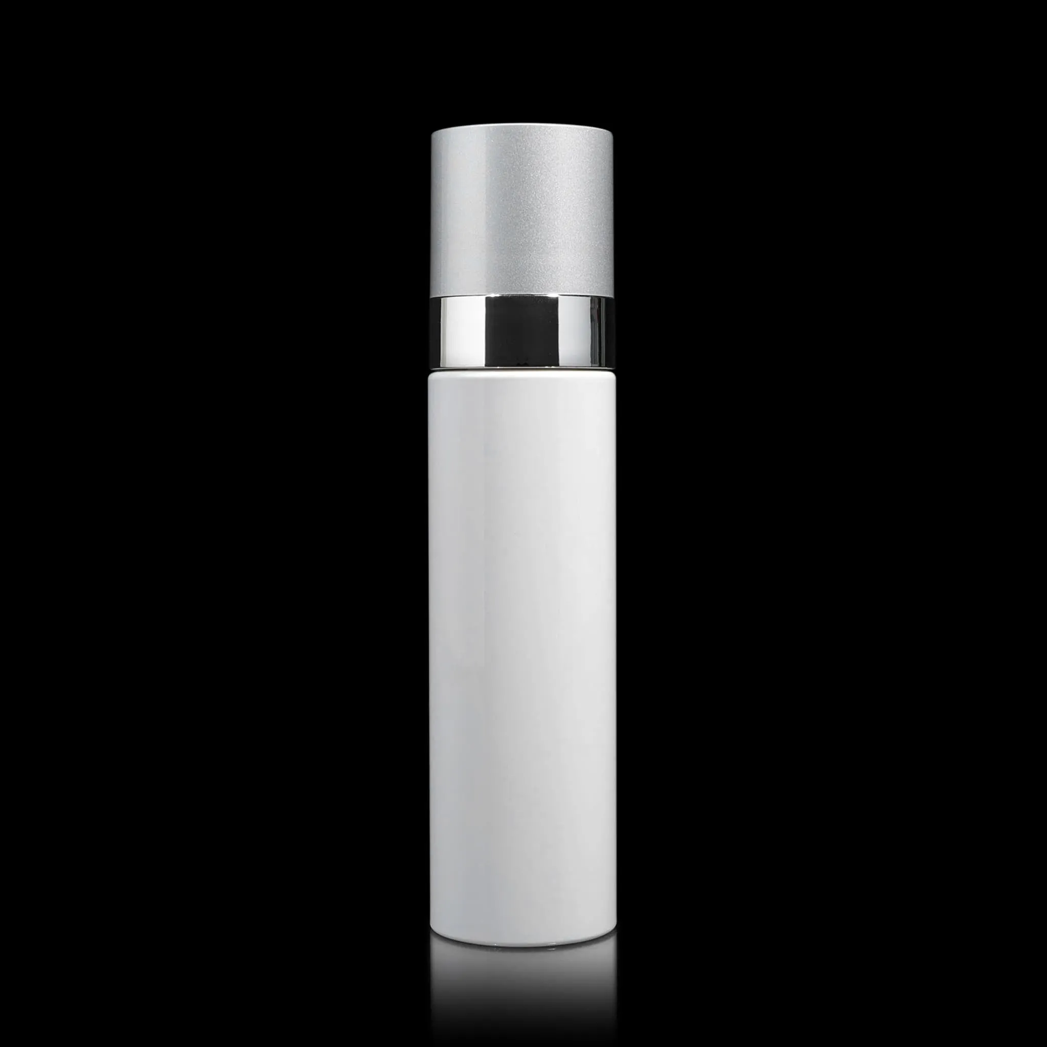 Cloud 100 ML Fine Mist Spray Bottle White with Matte Silver Cap