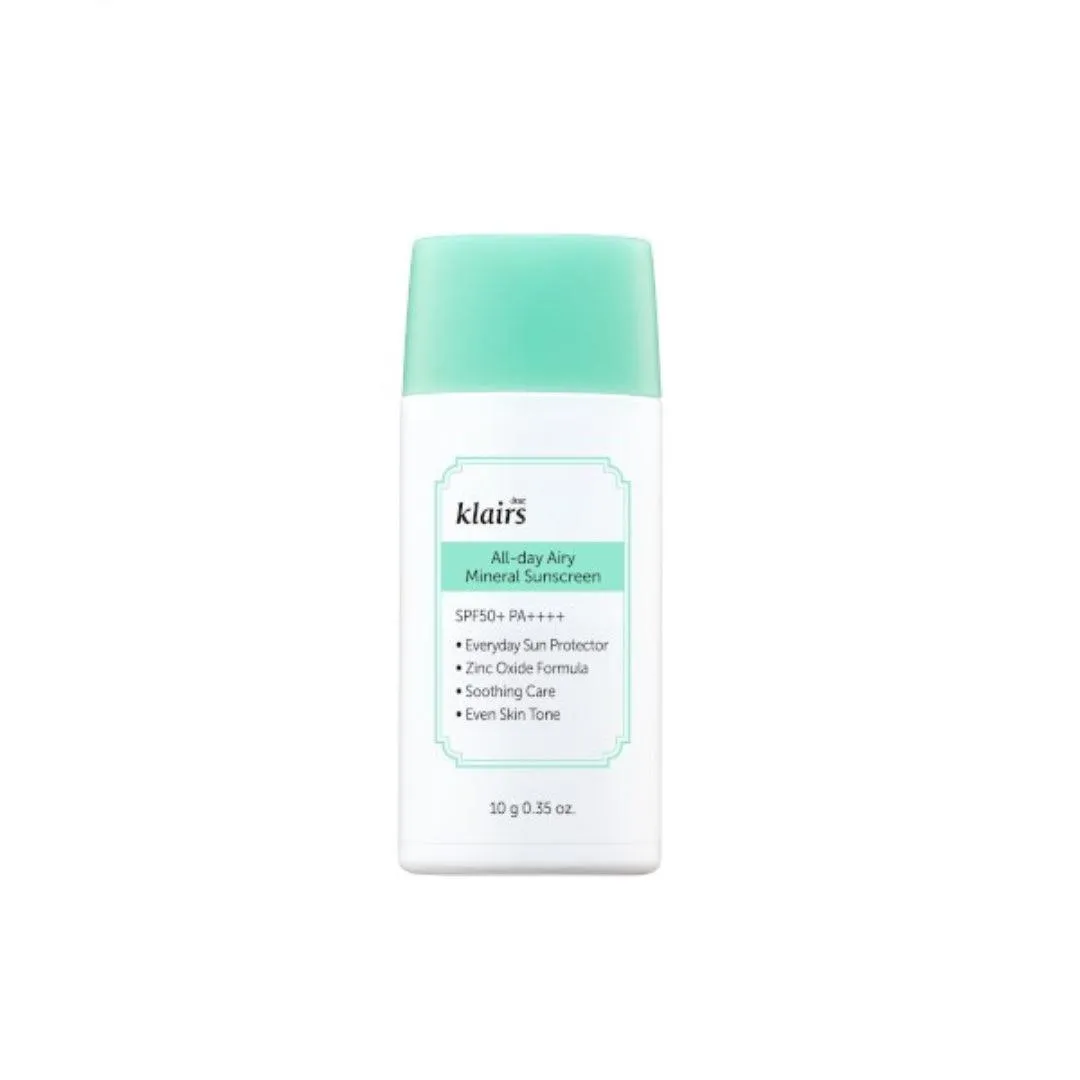 Dear,Klairs - All-day Airy Mineral Sunscreen - 10g