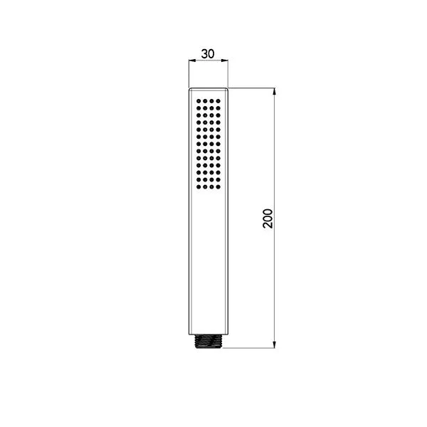 Emory & Bond EB8402BLK Hand Shower Stick in Matte Black