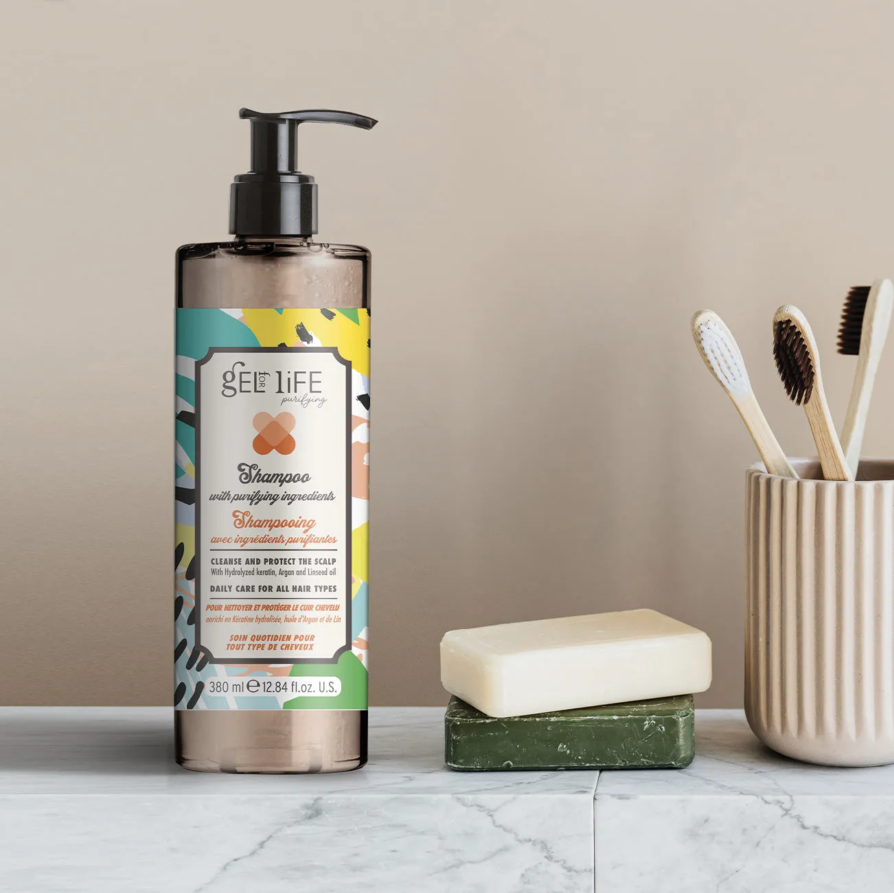 Gel For Life-Purifying Shampoo With Purifying Ingredients (12.84 Fl oz)