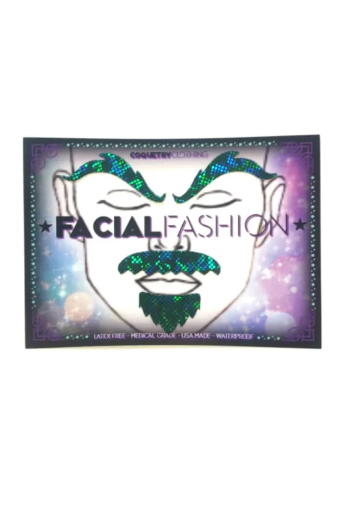 Green "Rugged" Facial Fashion Kit