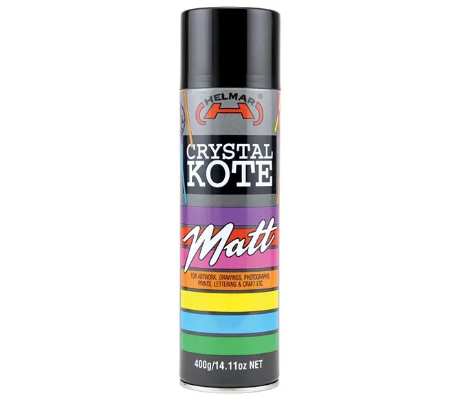 Helmar Crystal Kote Matte Varnish Spray 400gm