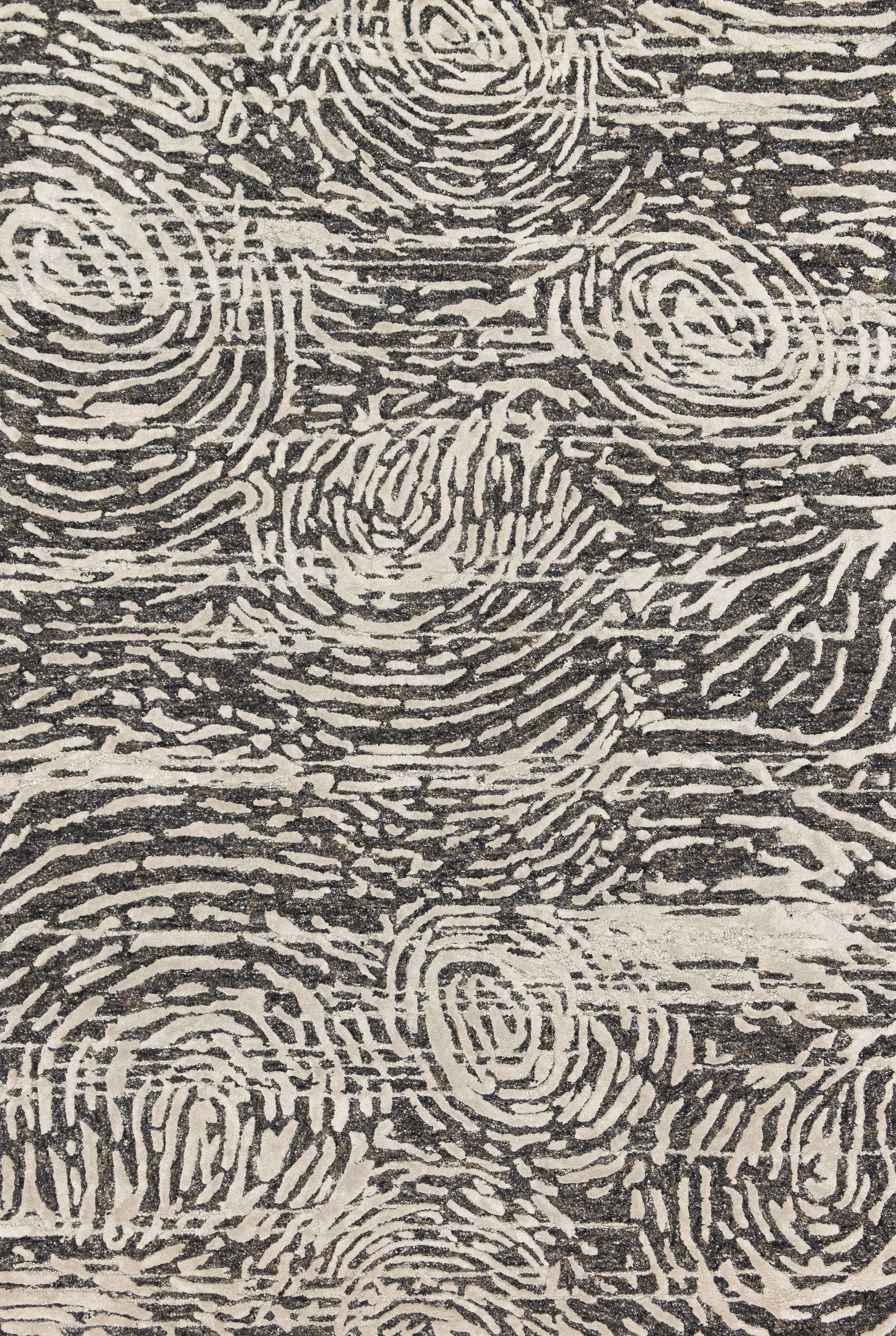 Juneau Rug in Charcoal & Silver