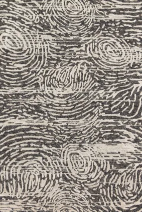 Juneau Rug in Charcoal & Silver