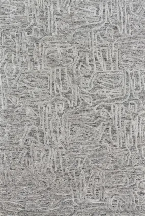 Juneau Rug in Grey & Grey