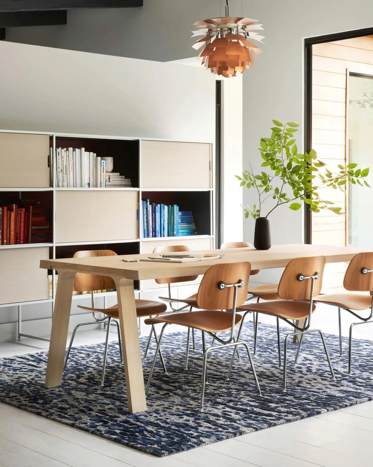 Juneau Rug in Steel & Blue