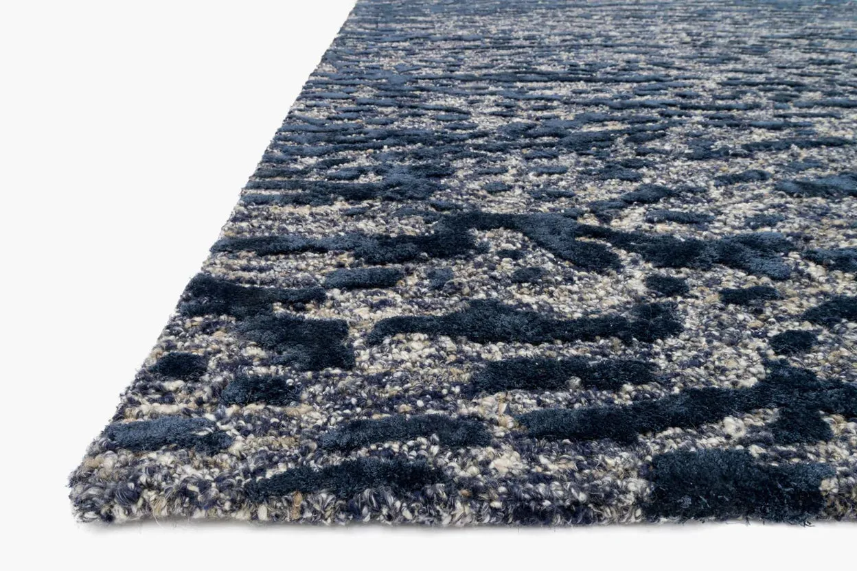 Juneau Rug in Steel & Blue