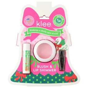 KLE Holiday Blush and Lip Shimmer Set in Tinsel Dream