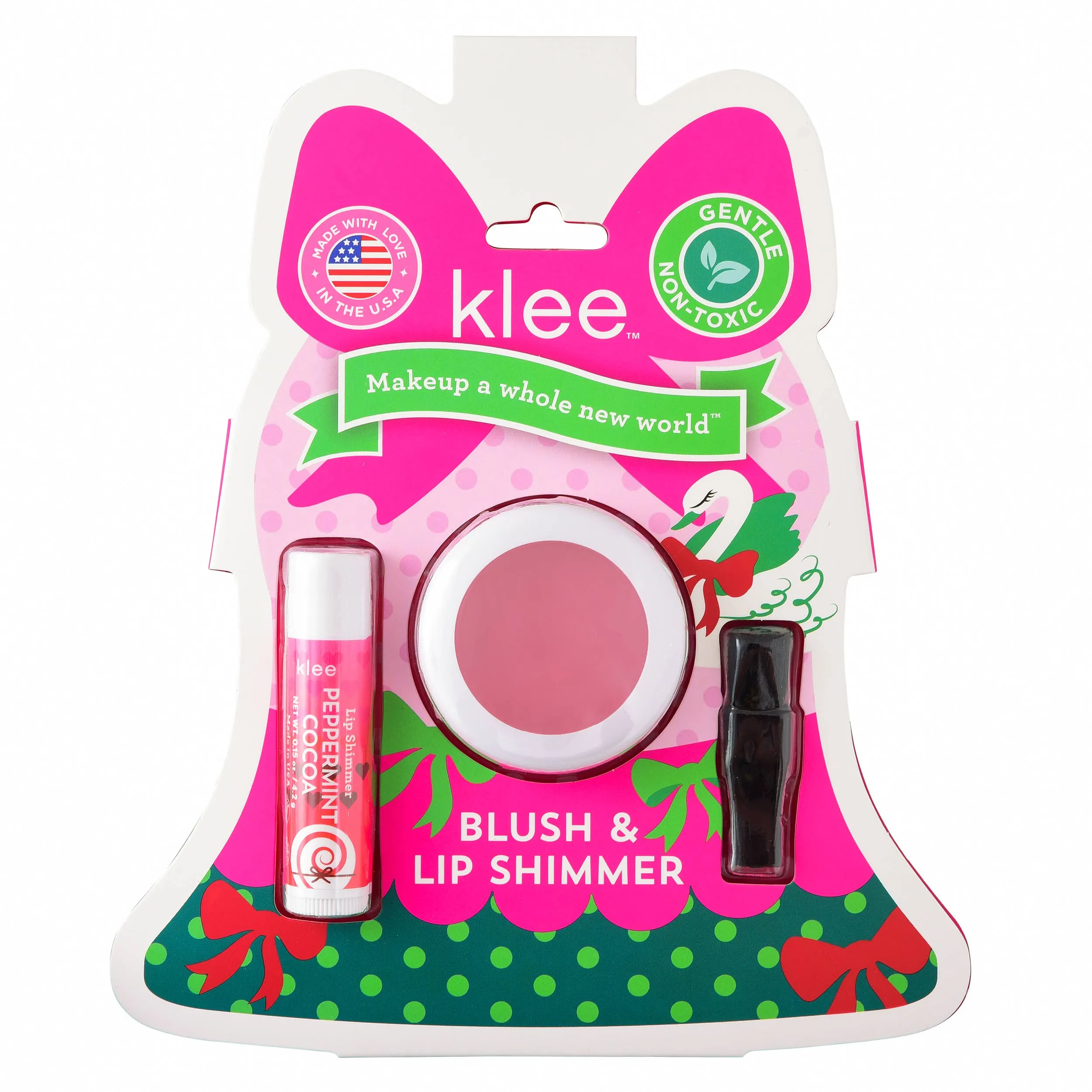 KLE Holiday Blush and Lip Shimmer Set in Tinsel Dream