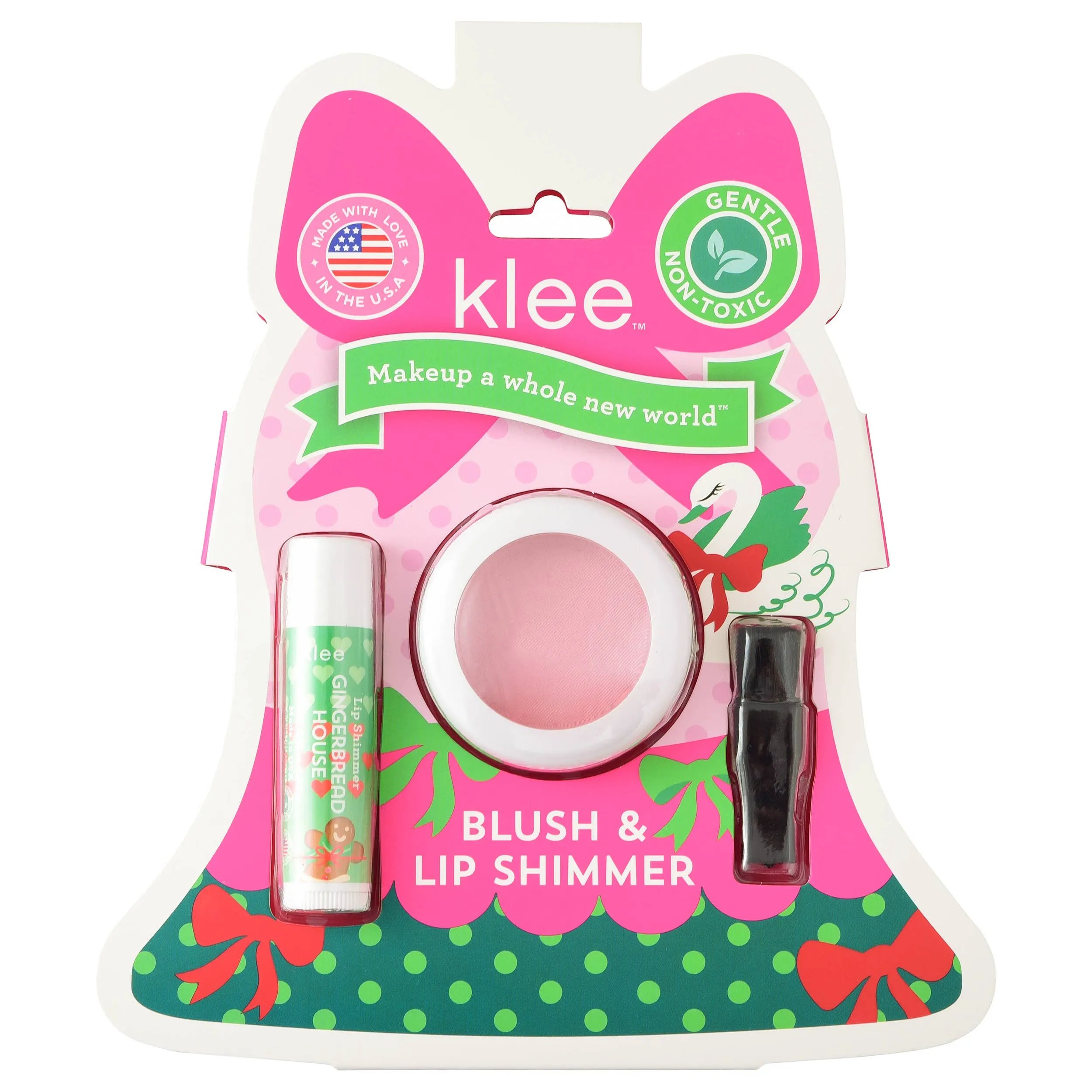 KLE Holiday Blush and Lip Shimmer Set in Tinsel Dream