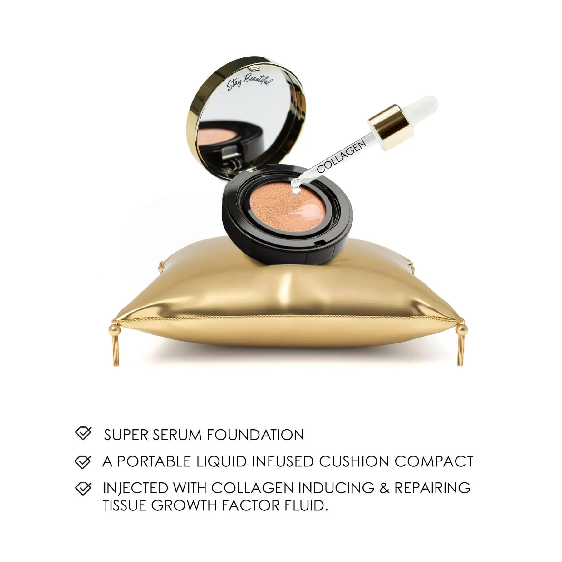 *Limit 3* 10 Collagen Cushion Compact Foundation Refill - Winner Best Foundation - 27. Cinnamon
