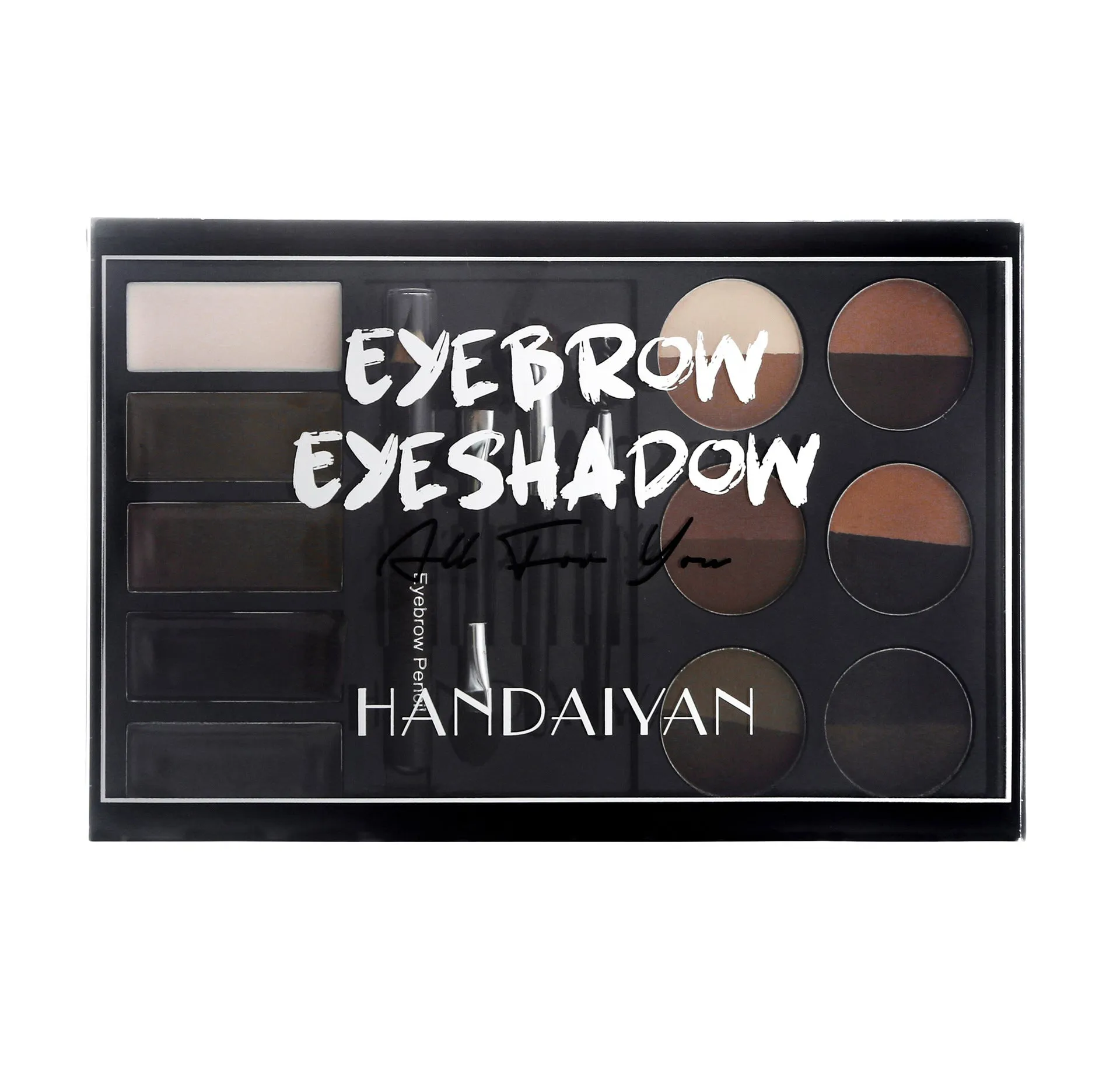 MA552 - Professional Eyebrow Powder Eyebrow Gel Eye Brow Pen Brush Stencil Set