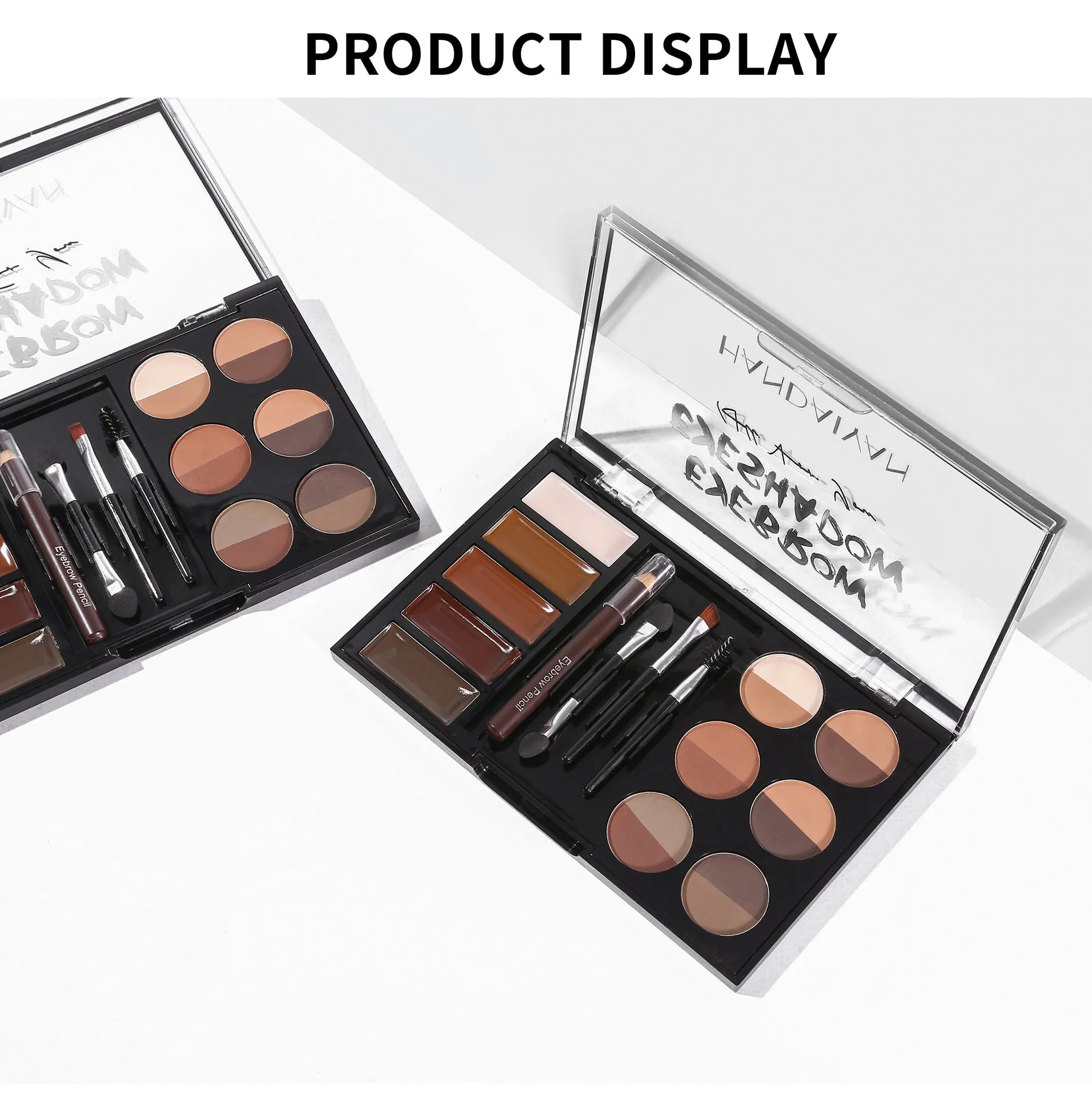 MA552 - Professional Eyebrow Powder Eyebrow Gel Eye Brow Pen Brush Stencil Set