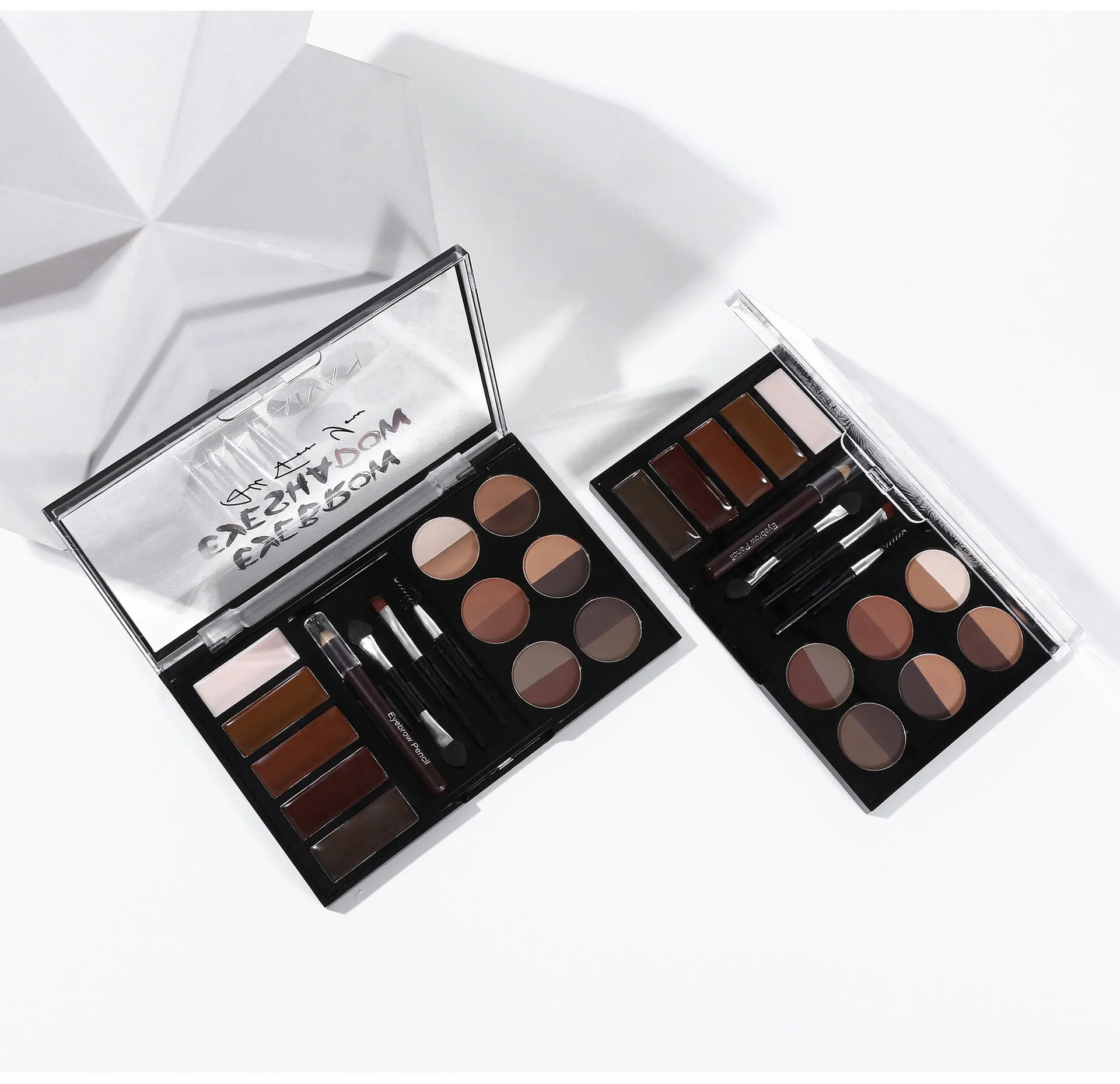 MA552 - Professional Eyebrow Powder Eyebrow Gel Eye Brow Pen Brush Stencil Set