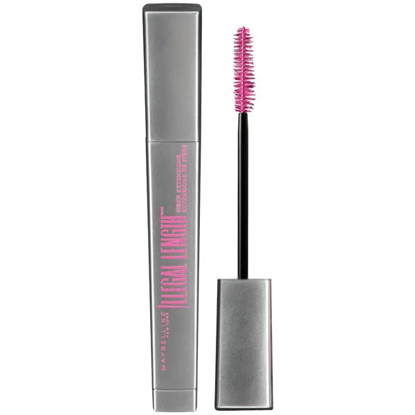 MAYBELLINE - Illegal Lengths Fiber Extensions Washable Mascara 930 Blackest Black - 0.22 fl. oz. (6.5 ml)