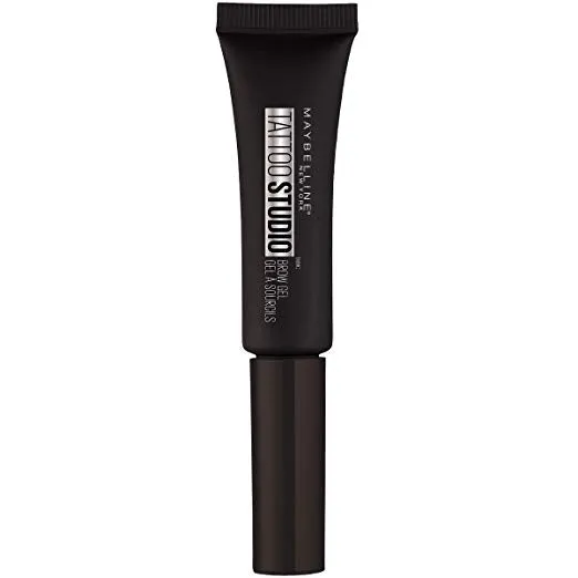 MAYBELLINE - TattooStudio Waterproof Eyebrow Gel Black Brown - 0.23 fl oz (6.8 ml)