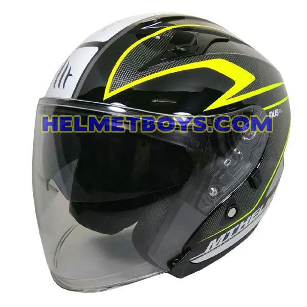 MT Motorcycle Sunvisor Helmet D3 YELLOW