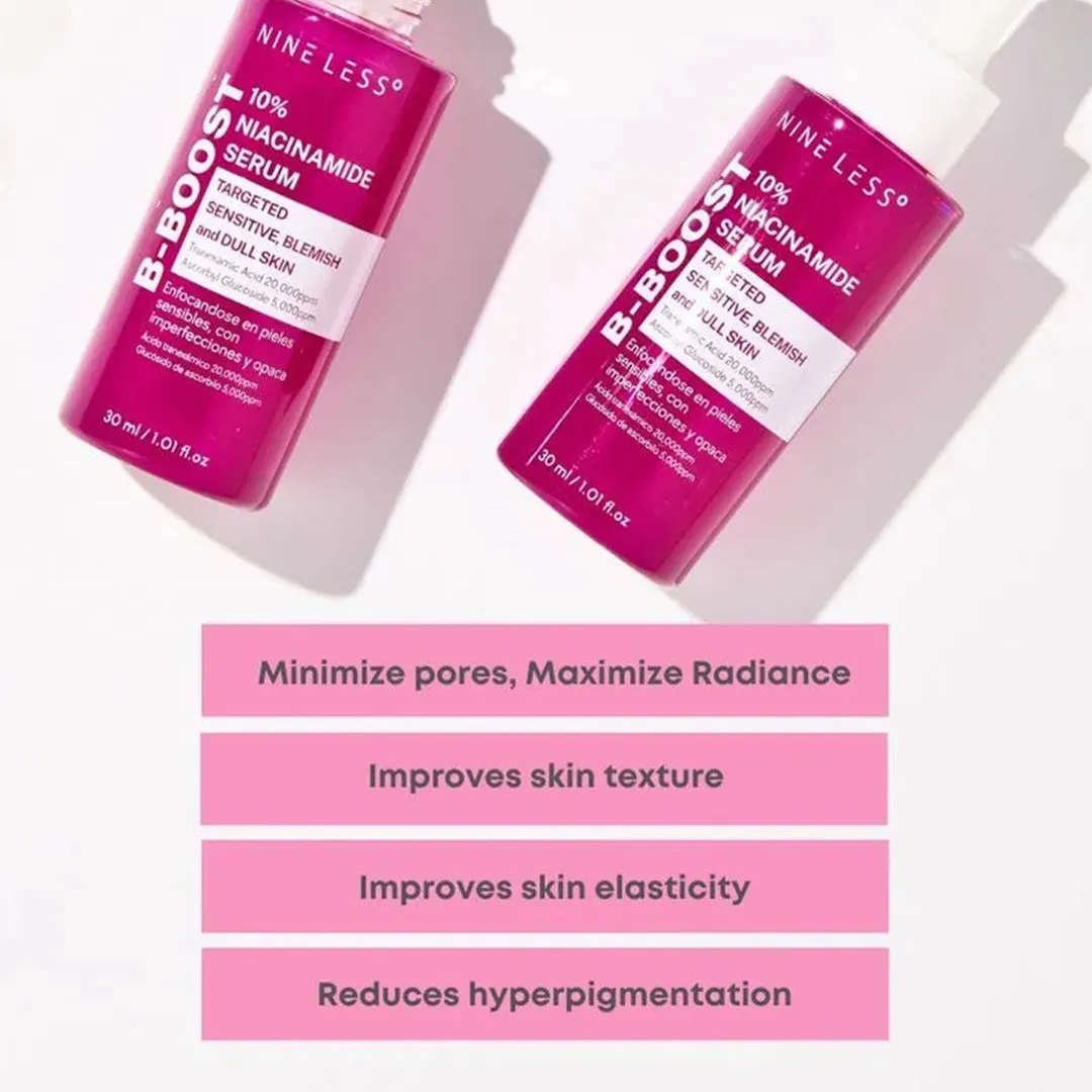 NINE LESS 10% B-boost Niacinamide Serum