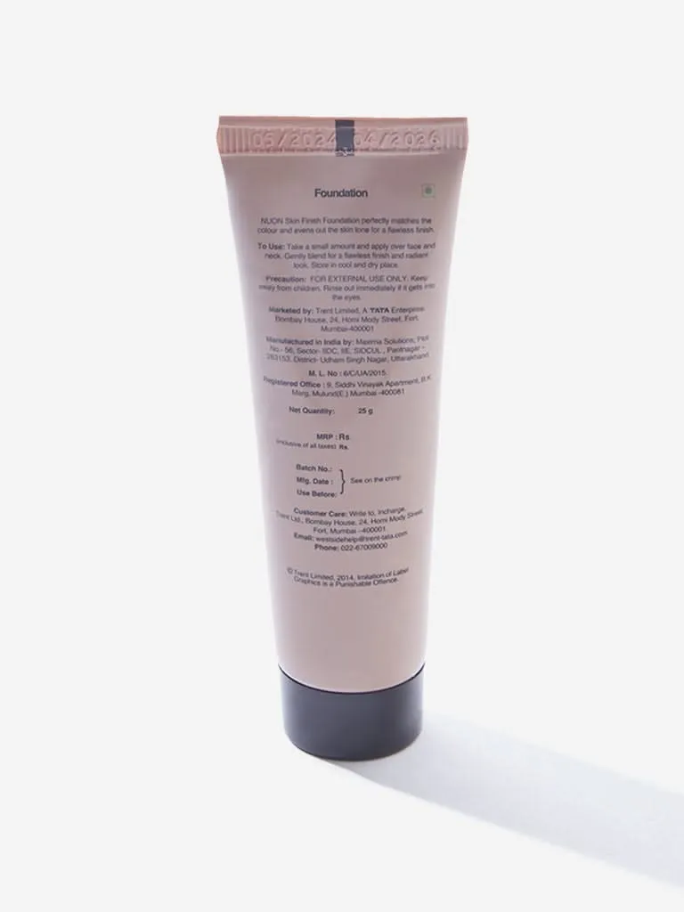 Nuon Skin Finish Caramel NU03 Liquid Foundation - 25 GM