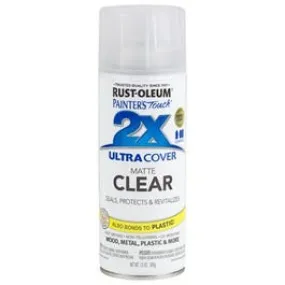 Painter's Touch 2X Spray Paint, Flat Matte Clear, 12-oz.