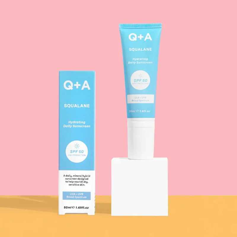 Q A Squalane Hydrating Face Sunscreen SPF 50