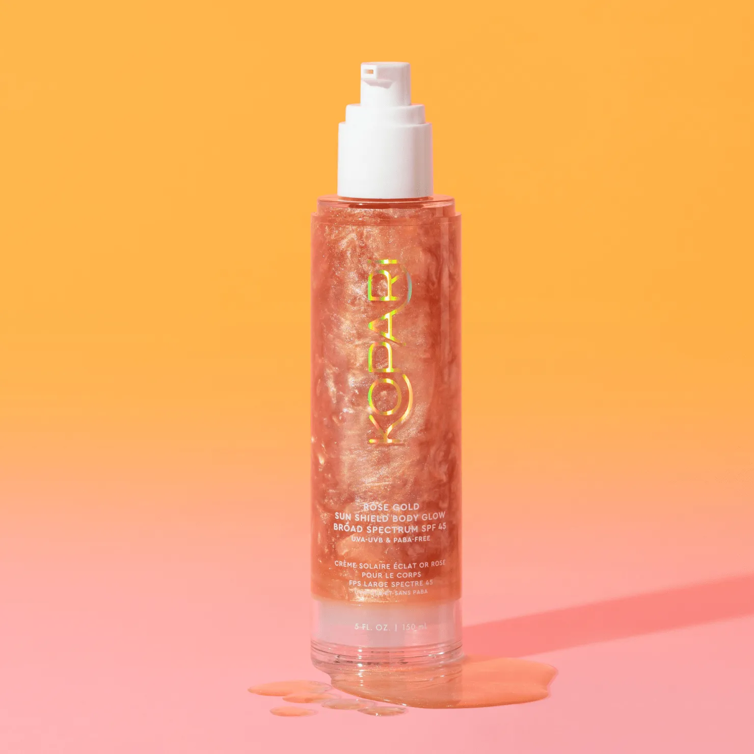 Rose Gold Sun Shield Body Glow Sunscreen SPF 45