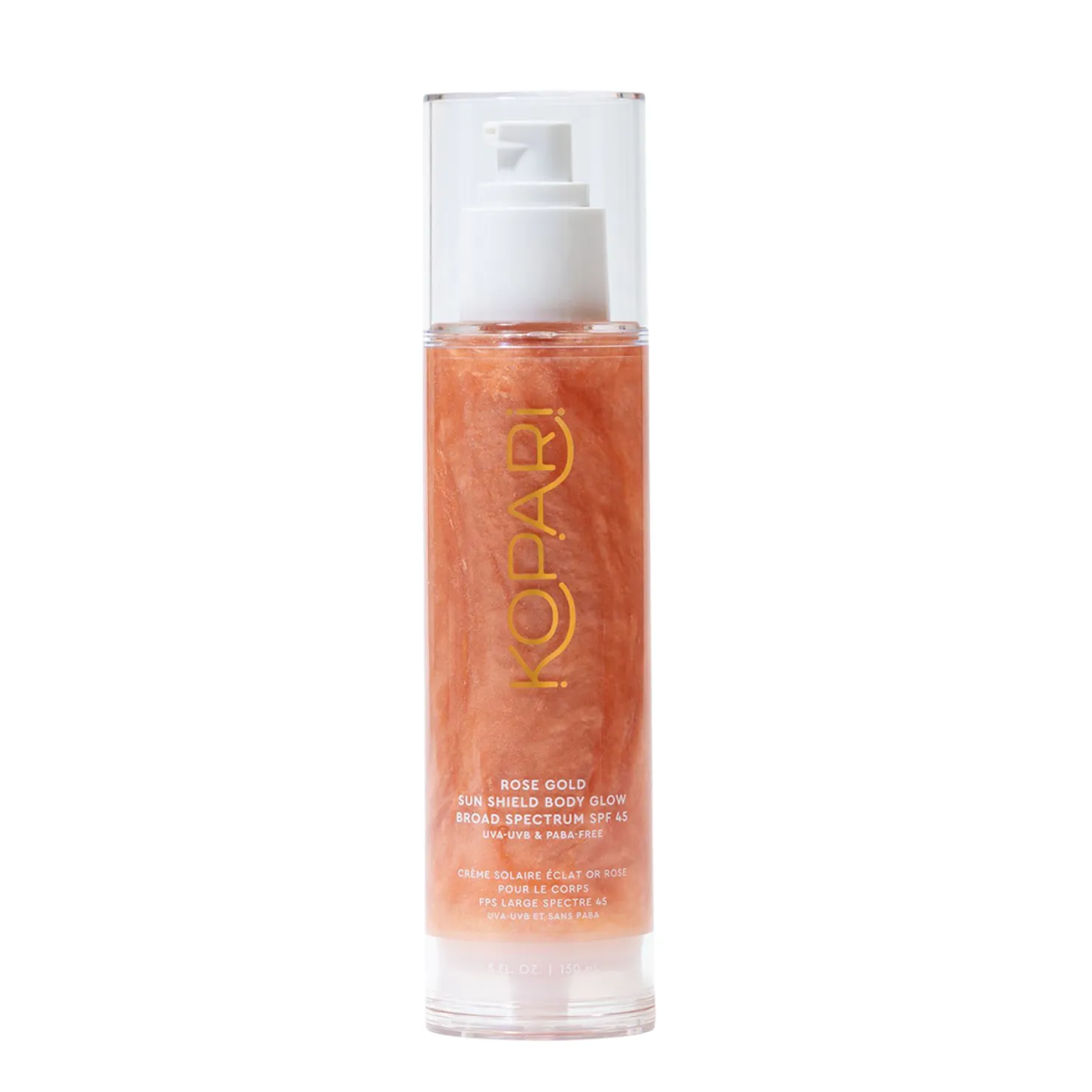 Rose Gold Sun Shield Body Glow Sunscreen SPF 45