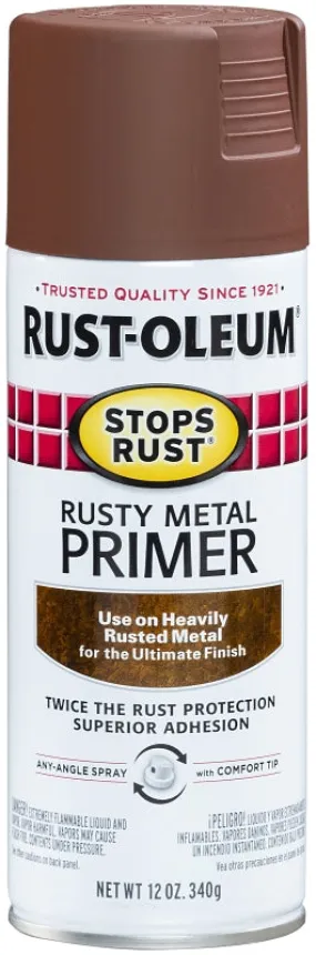 Rust-Oleum 7769830 Primer, Rusty Metal, Flat/Matte, 12 oz :CAN: QUANTITY: 1