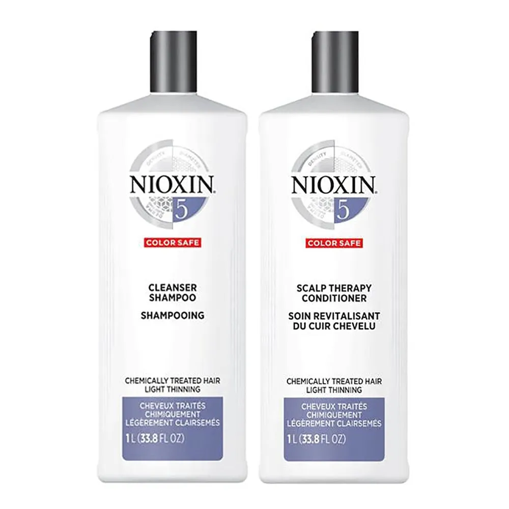 SEASONAL NIOXIN 3D CARE SYSTEM 5 - FOR CHEMICALLY TREATED HAIR WITH LIGHT THINNING 1L DUO