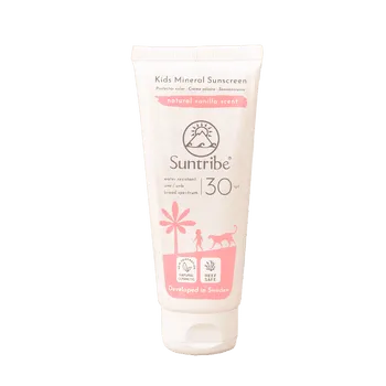Sunscreen Suntribe Kids Lotion 100ml Tube (pink) Natural Mineral