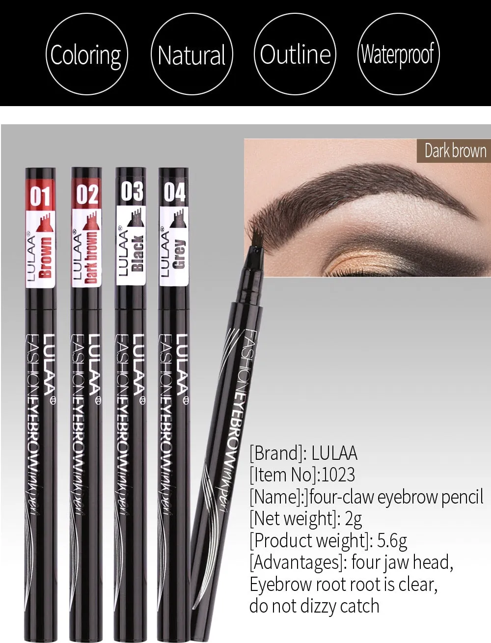 Waterproof Natural Eyebrow Pen
